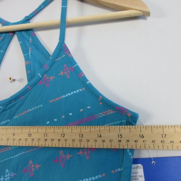 Patagonia Spright Dress Women M Blue Slim Fit Tank Mini Sleeveless Racerback 178 - Picture 8 of 10